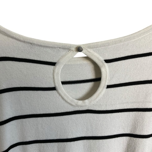 White House Black Market Stripped Back and White  Sweater - Picture 4 of 8